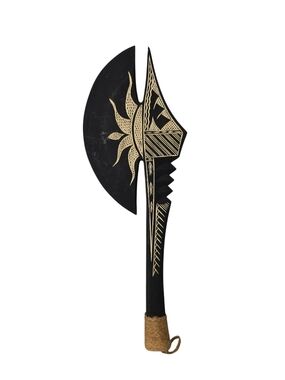 Handcrafted Samoan Axe War Weapon Replica 18" Carving Hawaiian Decor
